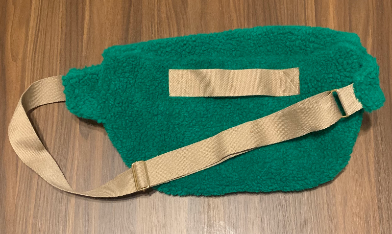 Bum bag i grøn teddy billede 4