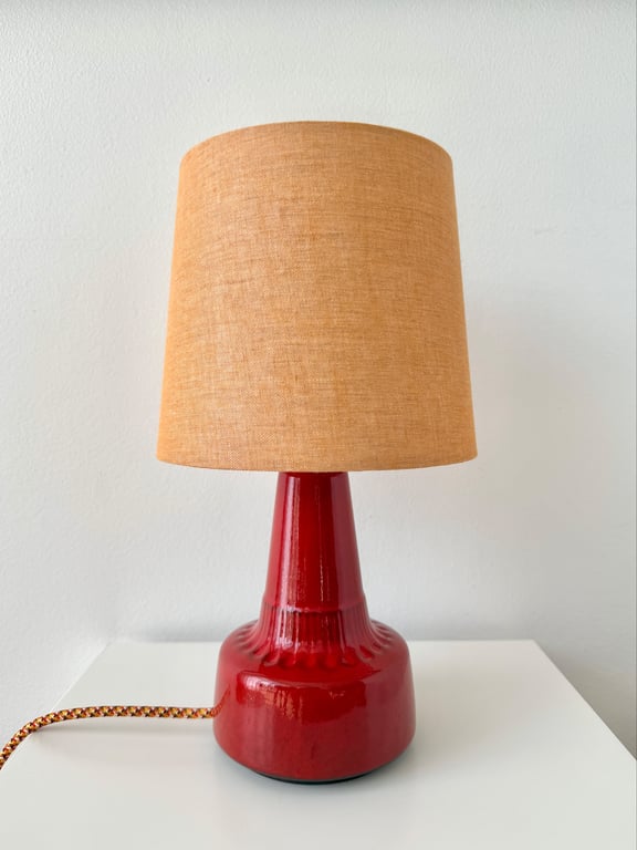 Upcycled vintage bordlampe - Søholm Keramik