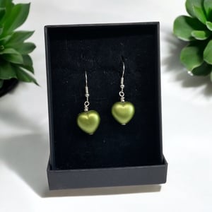 Grønne øreringe  – produktbillede