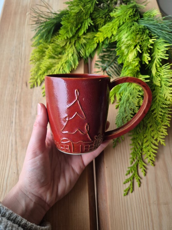 Julekop med juletræ