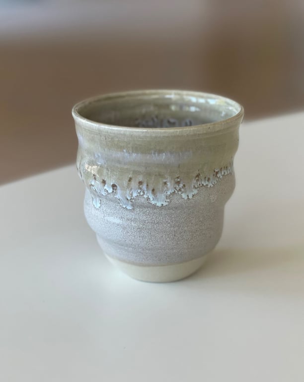 Kop, Cortado - spiral, skifergrå/creme