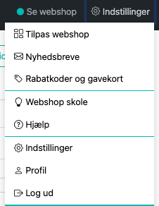 Guide til at forbinde SHUP med Dinero