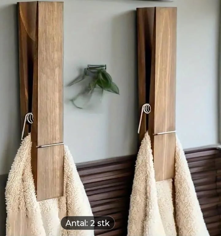 håndklæde holder designet som tøjklemme