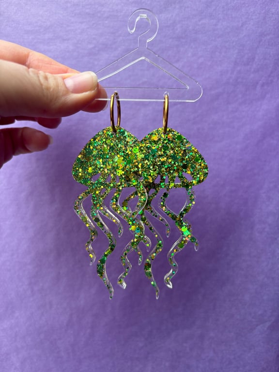 Store gopler i grøn glimmer