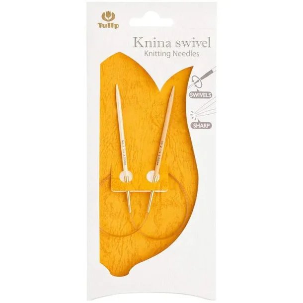 Tilbehør: Tulip faste Rundpinde - bambus, str. 3- 10 mm