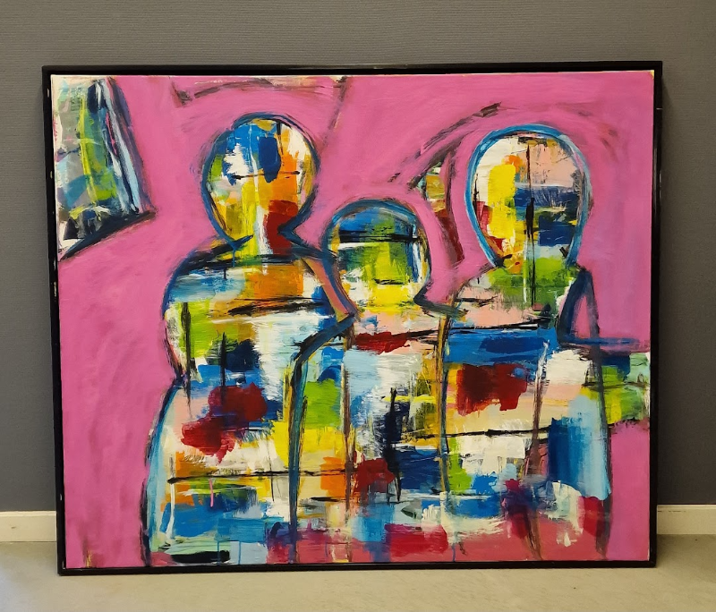 #1133 Maleri 100X120cm SOLD billede 6