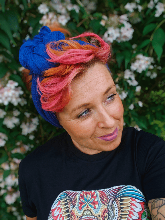 Marylin Tørklæde Cobalt Blå