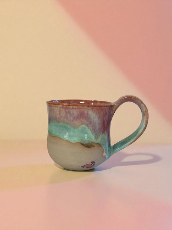 Festlig Flamingo tekop billede 2