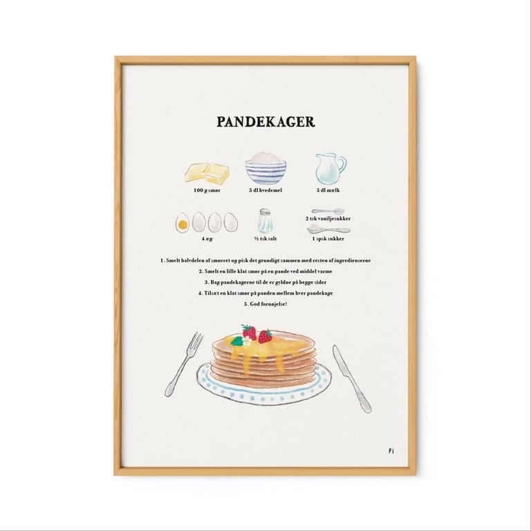 Pandekager – plakat billede 2