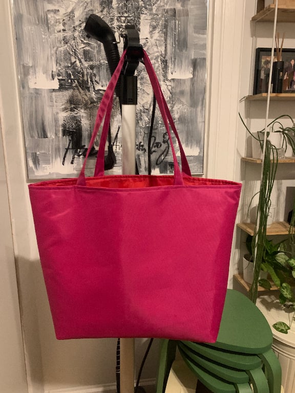 Stor taske i bævernylon