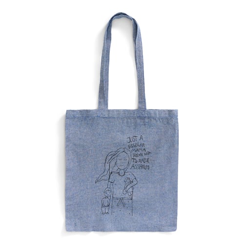 Mulepose: just a regular mama Blå