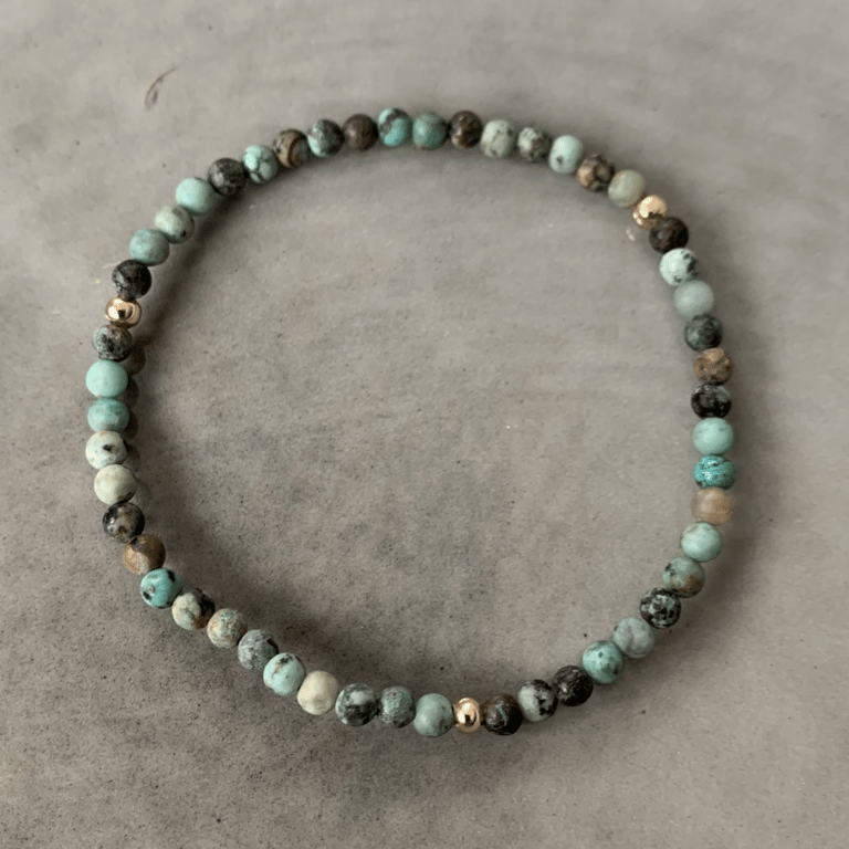 Afrikansk turkis armbånd 3mm