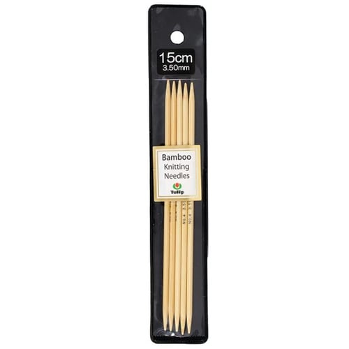Tilbehør: Tulip Strømpepinde bambus - 20 cm, Str. 2,5 -4,0 mm