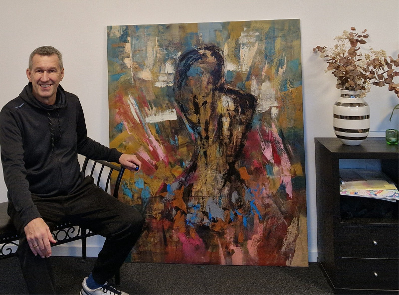 #1203 100x150 cm  SOLD billede 2