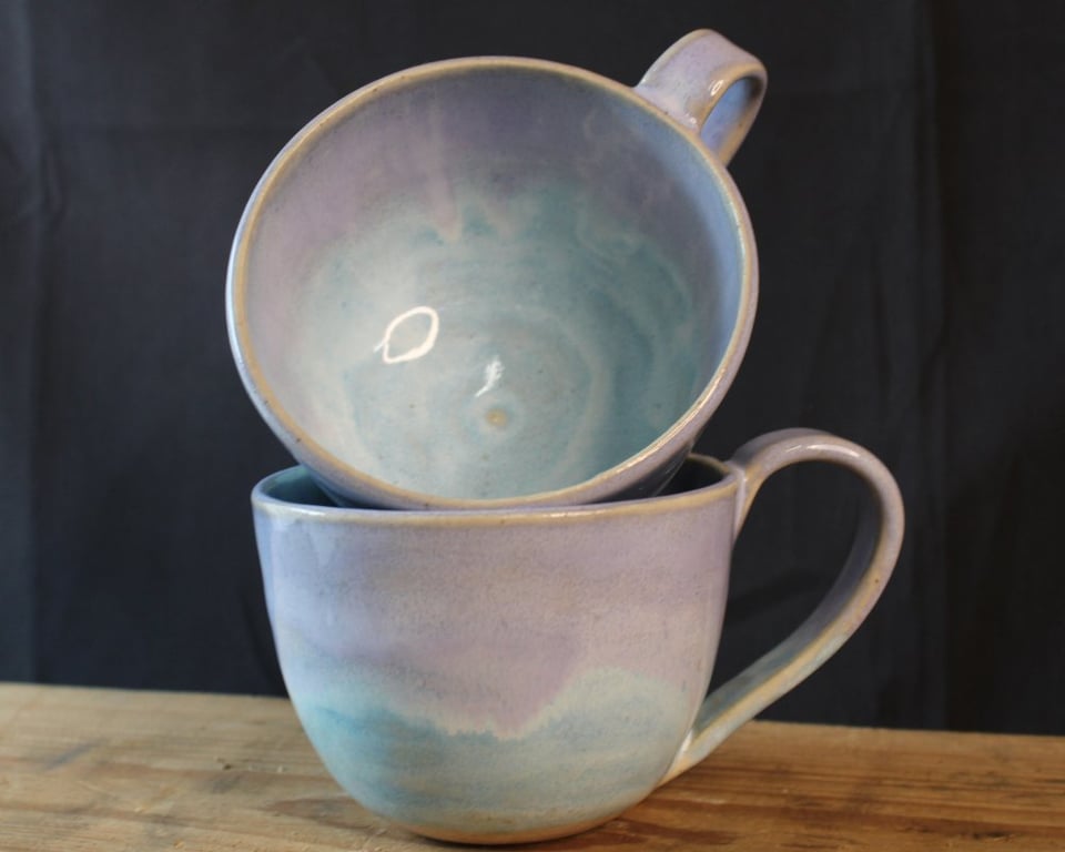 Kop, lilla og lyseblå billede 2