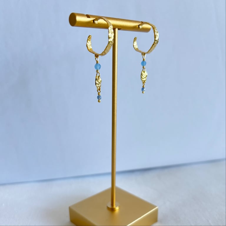 ØRERING MILLE LYSEBLÅ billede 2