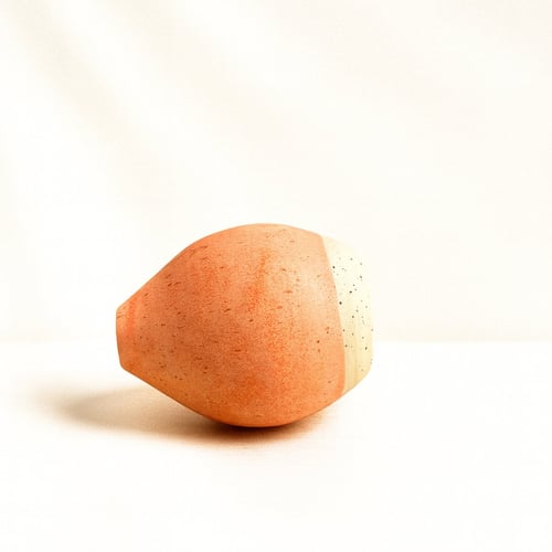 Orange vase med mat glasur (5)