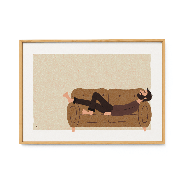 Sofalur – brun – plakat billede 2