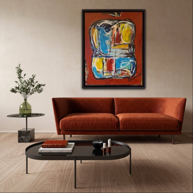 #1169 Maleri 80x100cm SOLD  billede 4