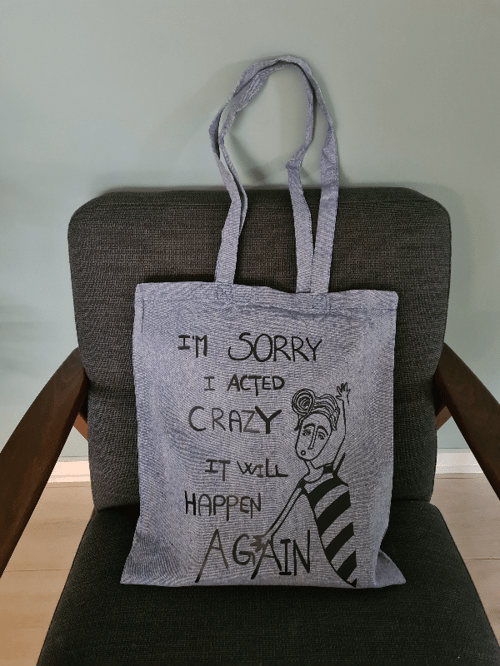 Mulepose: im sorry I acted crazy it will happen again Blå (2)