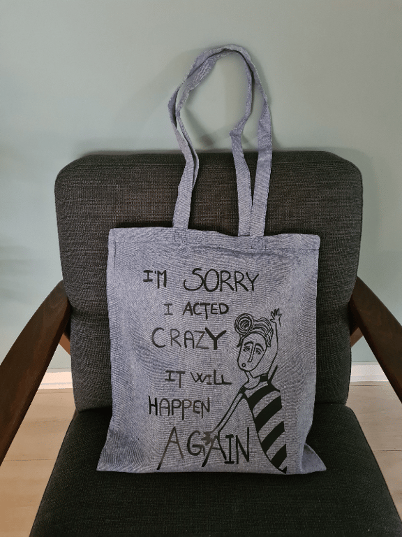 Mulepose: im sorry I acted crazy it will happen again Blå billede 2