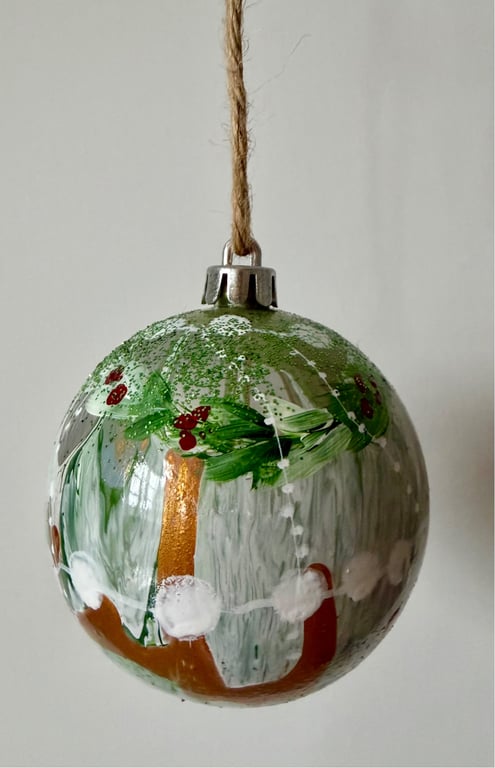 Kunst julekugle 27