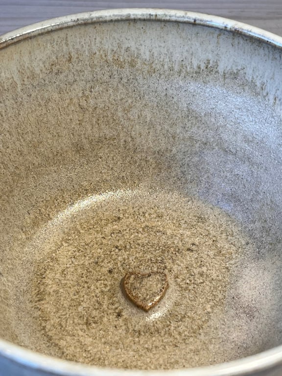 Skål med hjerte. D: 12,5 H: 6 cm billede 4