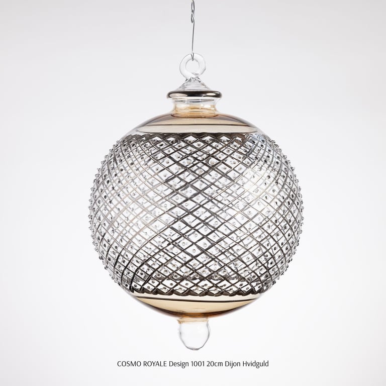 JULEKUGLE DESIGN 1001 DIJON MED HVIDGULD billede 5