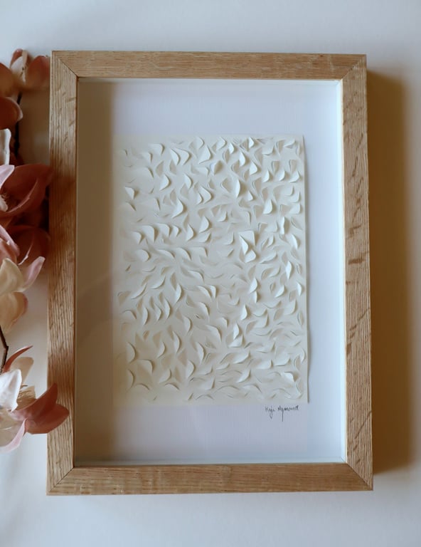 A4, 3D papercut, indrammet  (2)