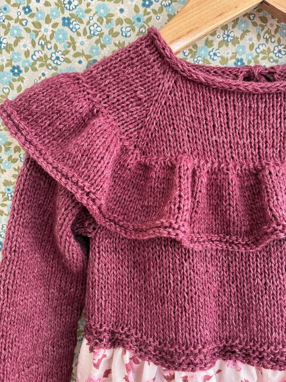 Digital opskrift: Annas flæsekjole - med syet skørt (barn)  billede 3