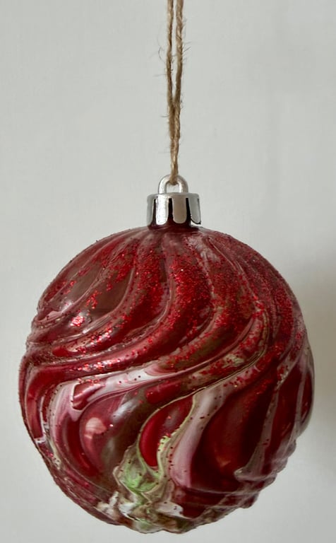 Kunst julekugle 76