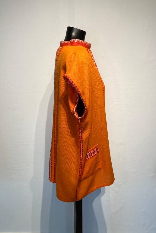 Anna-vest i retro orange billede 3