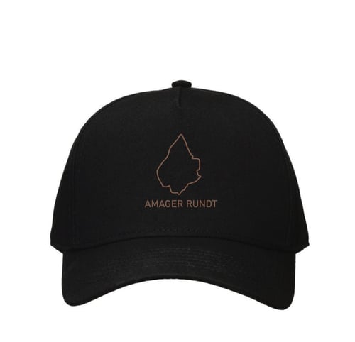 Kasket, sort med broderet logo (4)