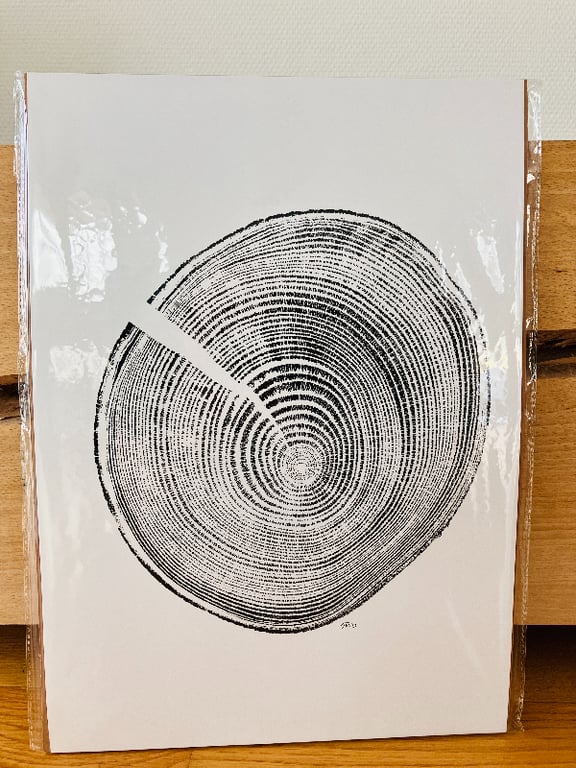 Trætryk - askestub