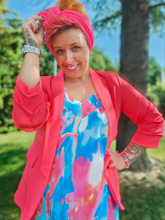 Oline Blazer Neon Pink