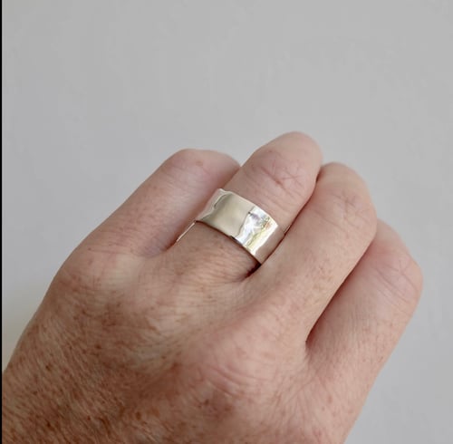 Waves ring sølv medium (3)