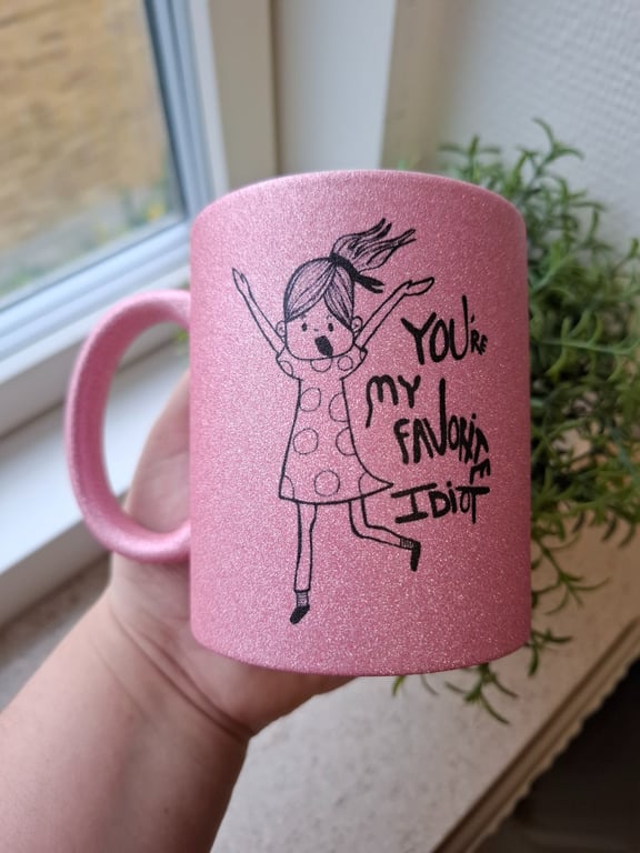 Krus: youre my favorite idiot Pink glimmer