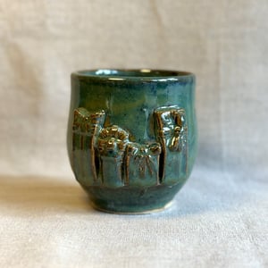 Caia julekop med gaver, grøn – produktbillede