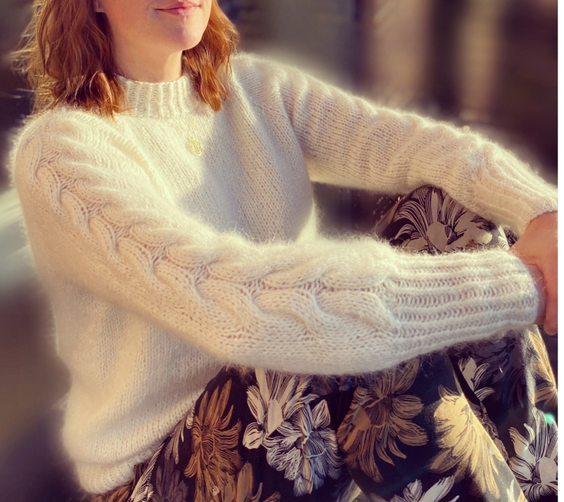 Twist a sleeve -Strikkeopskrift (dansk PDF)