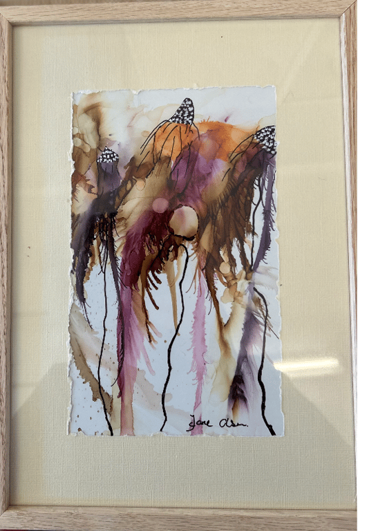 Alcohol ink med revet kant.nr2