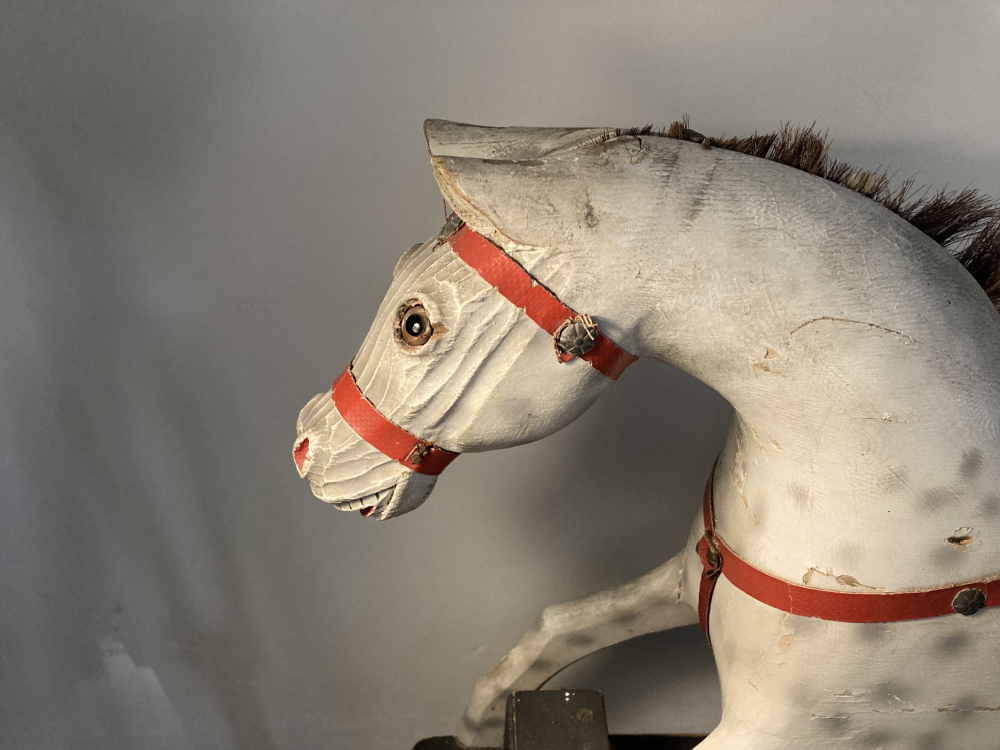 Antik Træ gyngehest (5)