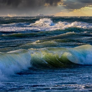 Bølgen - en stormende sommerdag ved Gammel Skagen – produktbillede