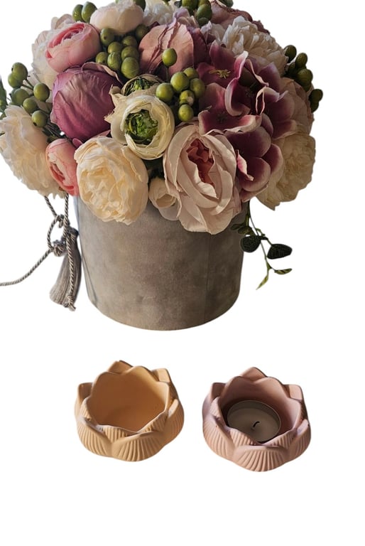 Jesmonite fyrefadsstage ´´lotus´´