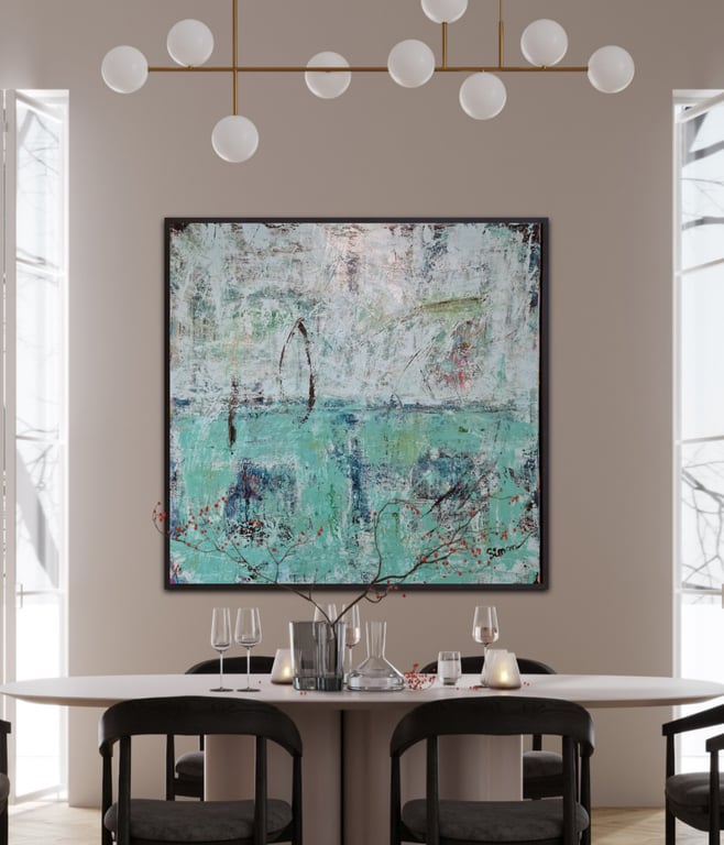 #1294  100 x 100cm SOLD billede 5