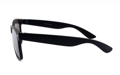 Schwarze Wayfarer, verspiegelt (3)