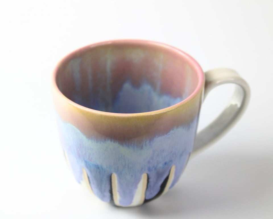 Tivoli kop med hank - lilla nuancer billede 2