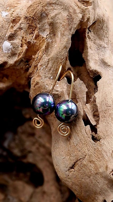 Perle spiral ørekroge 