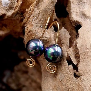 Perle spiral ørekroge  – produktbillede