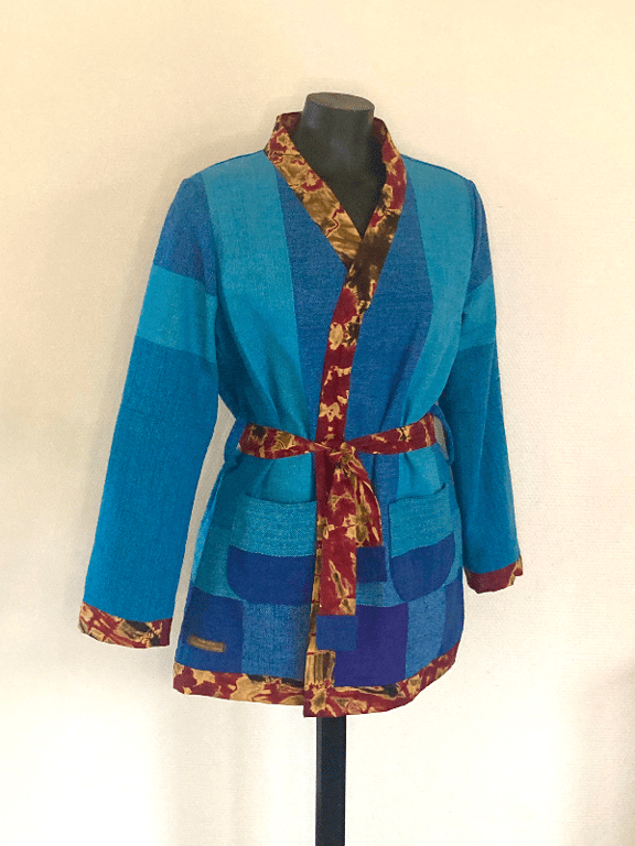 Colorblast jakke med afrikansk touch