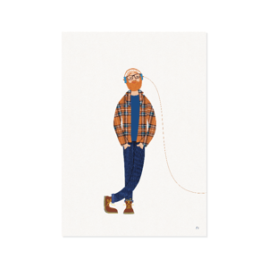 Stille efterår – rødt skæg – plakat – produktbillede